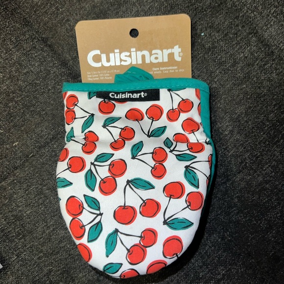 Cuisinart cherry oven mitt set of 2 - Picture 2 of 2